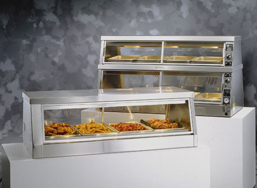 Henny Penny single tier and two-tier Display Counter Warmers